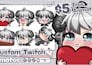 draw twitch emotes, animated emotes, badges for twitch, vtuber and stream